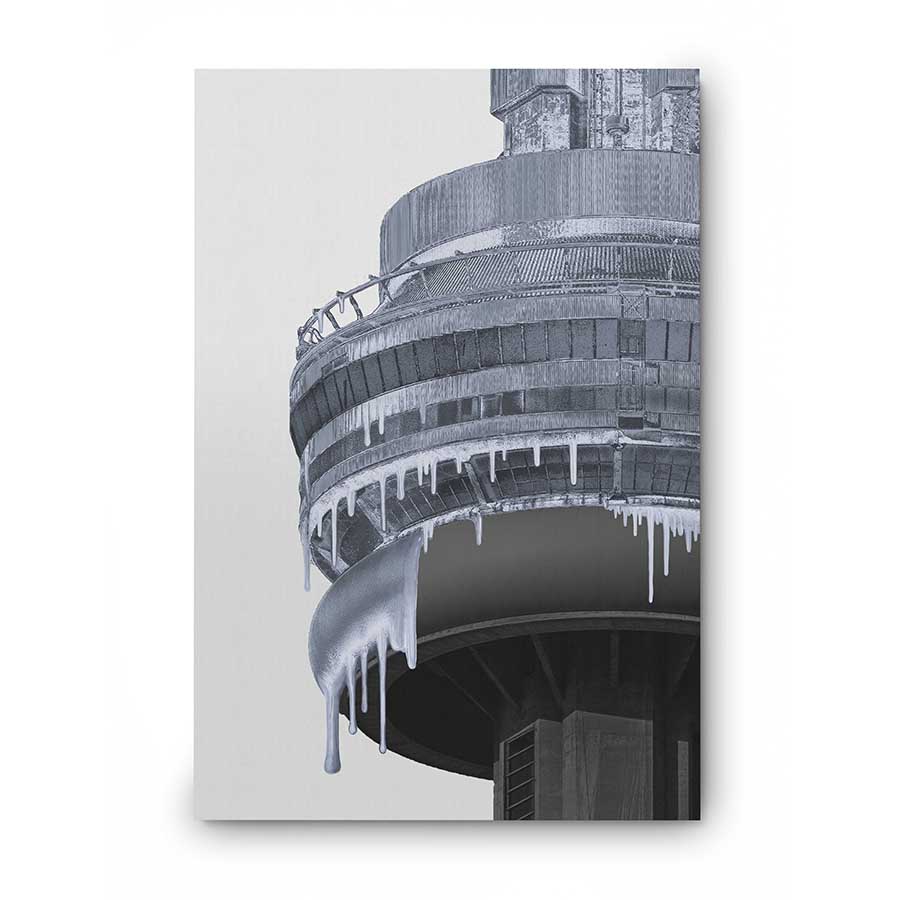 White-Golden Drip: CN Tower Close-Up