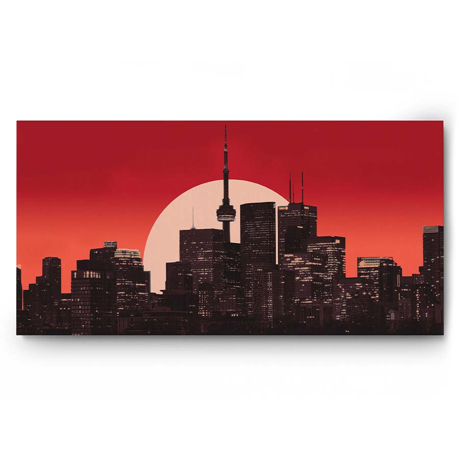 Toronto Skyline - Red